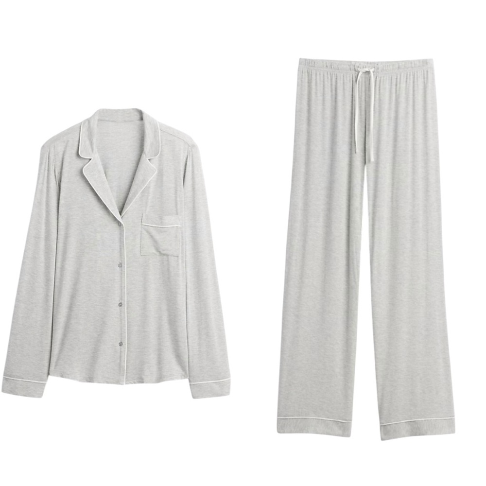 GAP Softest Modal Women's XL Soft Gray Pajama Set NWT - Picture 5 of 16